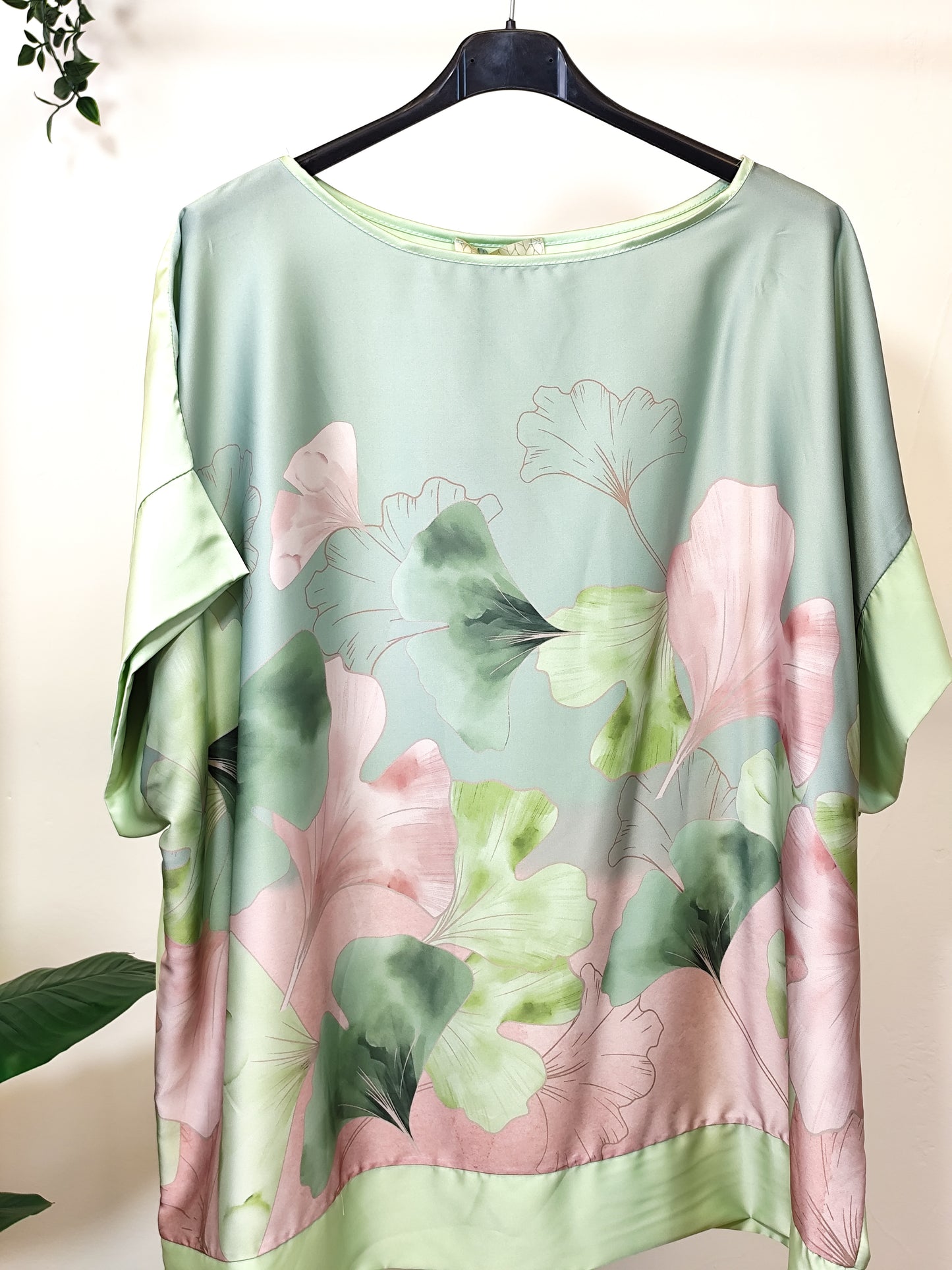 Blusa oversize stampa floreale