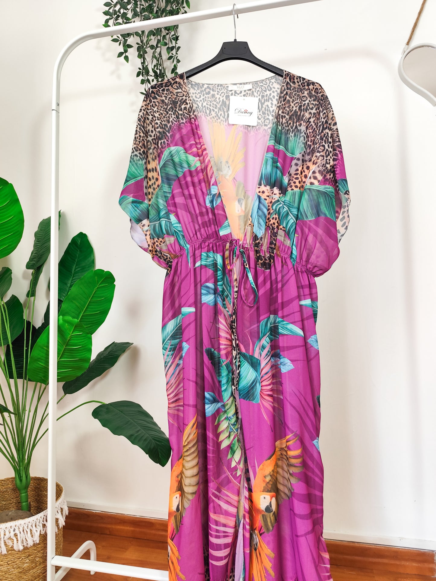 Kimono lungo jungle