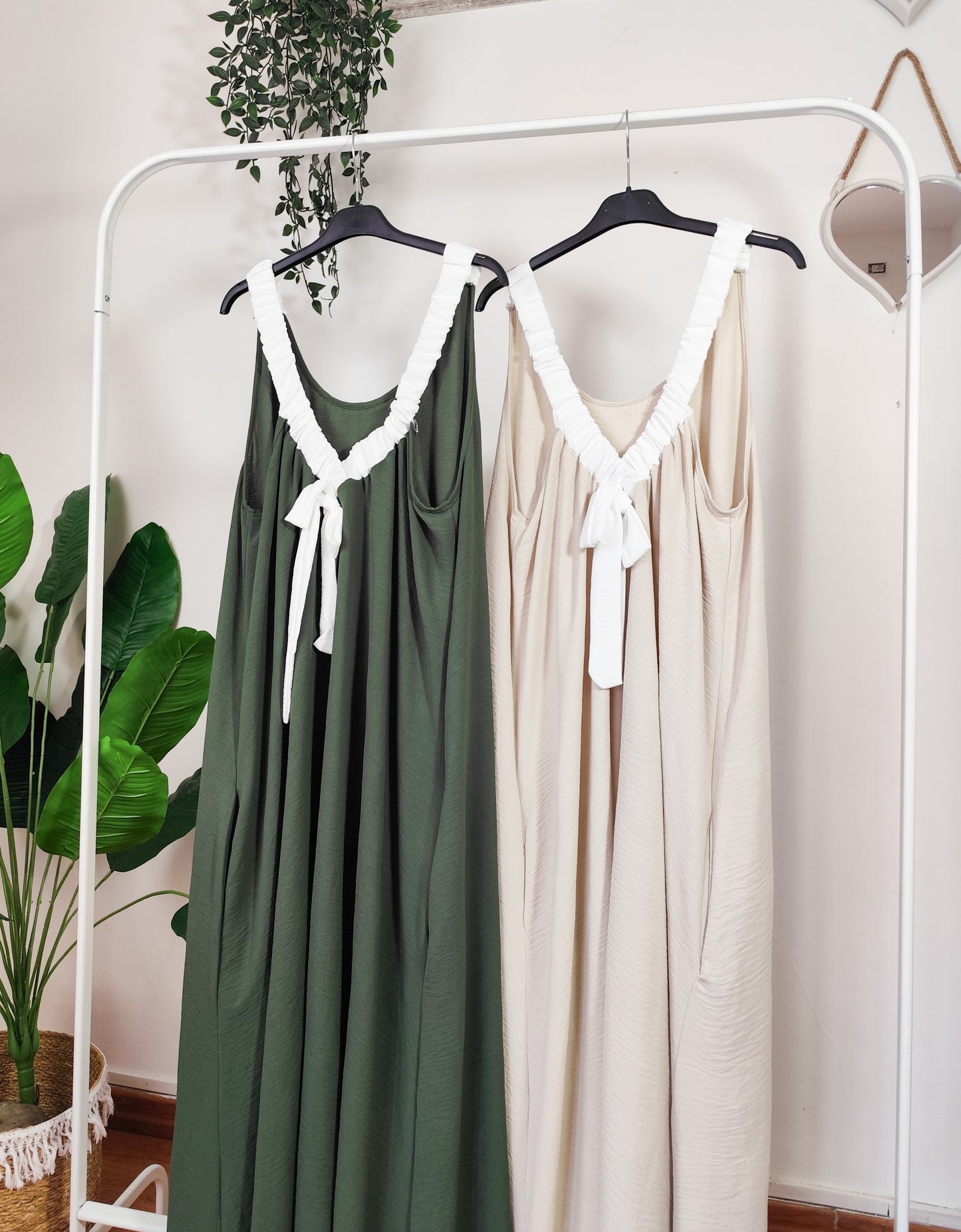 Vestito lungo fiocco