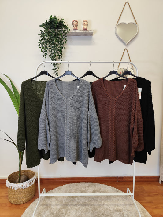 Maglione treccia
