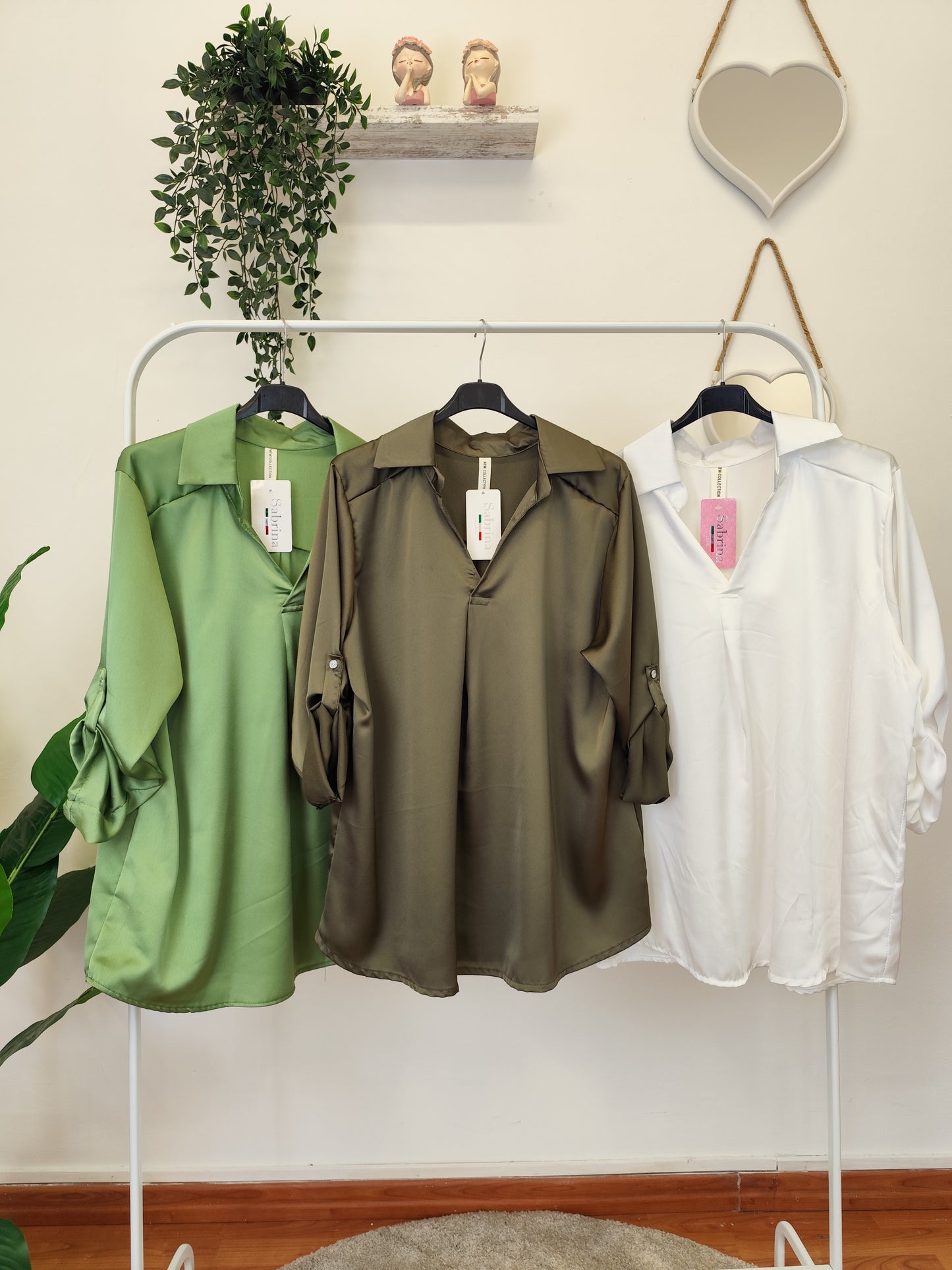 Camicia in raso