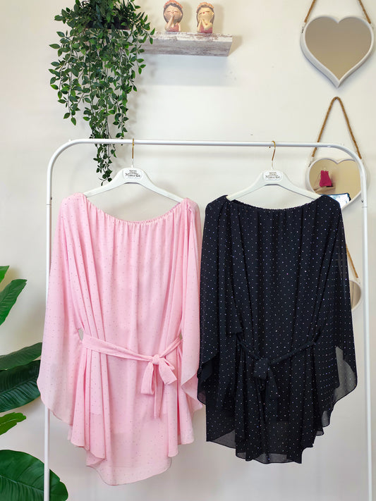Blusa strass