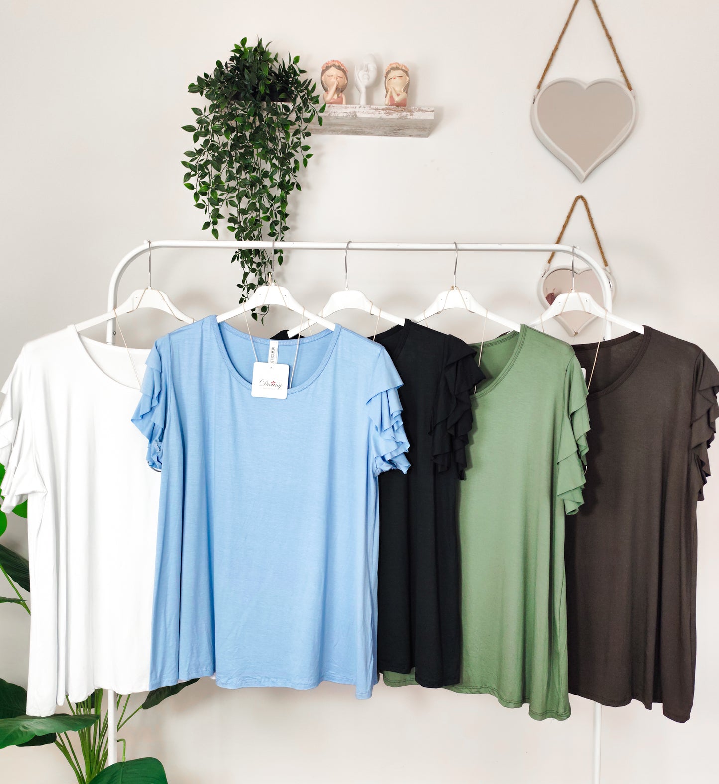 T-Shirt manica balze