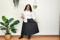 Gonna curvy lunga in ecopelle