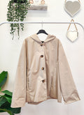 Trench Corto Donna Leggero con Cappuccio