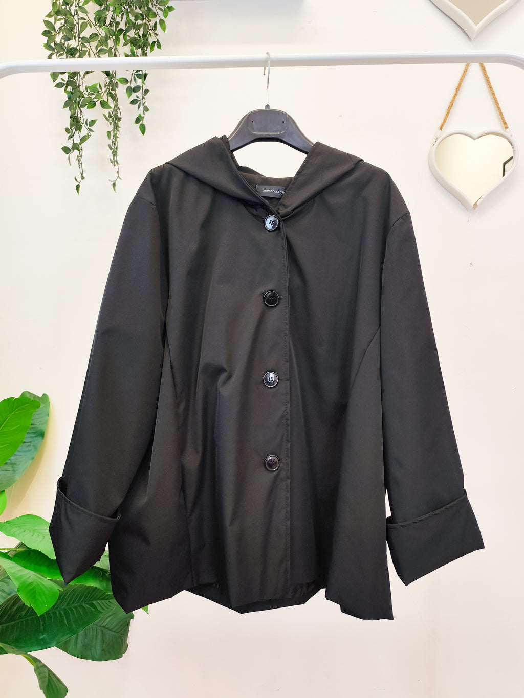 Trench Corto Donna Leggero con Cappuccio