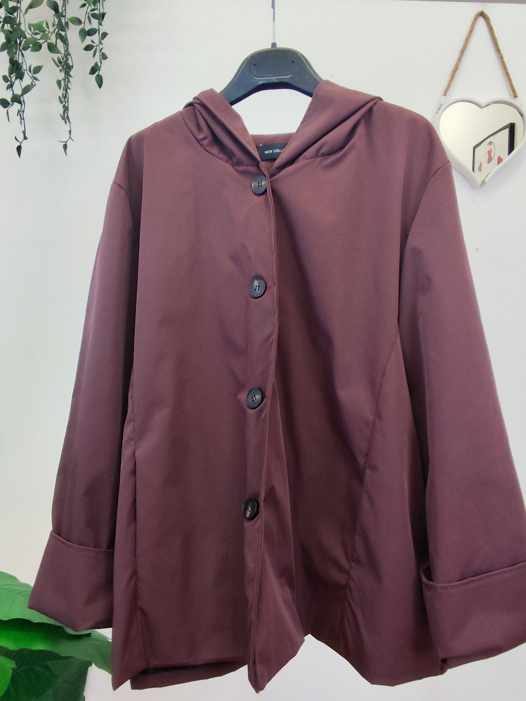 Trench Corto Donna Leggero con Cappuccio
