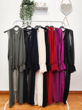 Carmen blusa curvy con maniche aperte