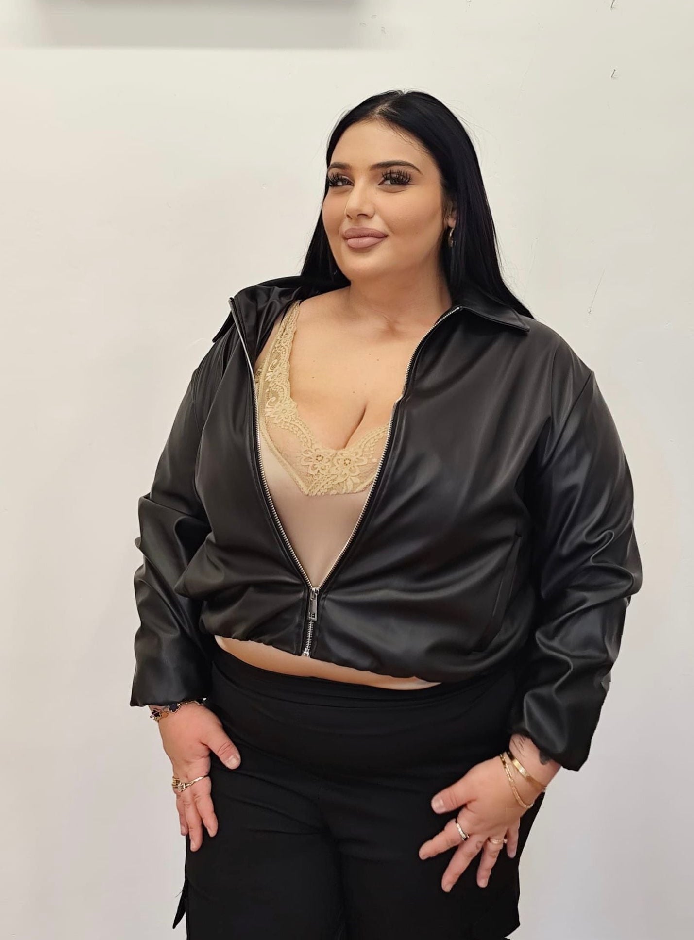 Bomberino ecopelle Perla