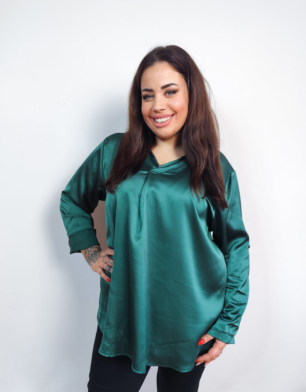 Camicia in raso