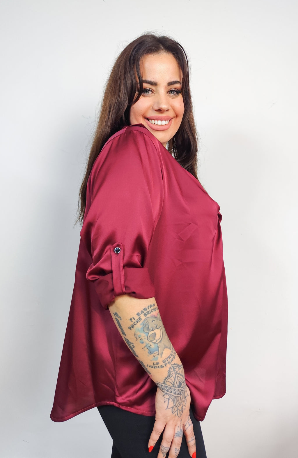 Camicia in raso