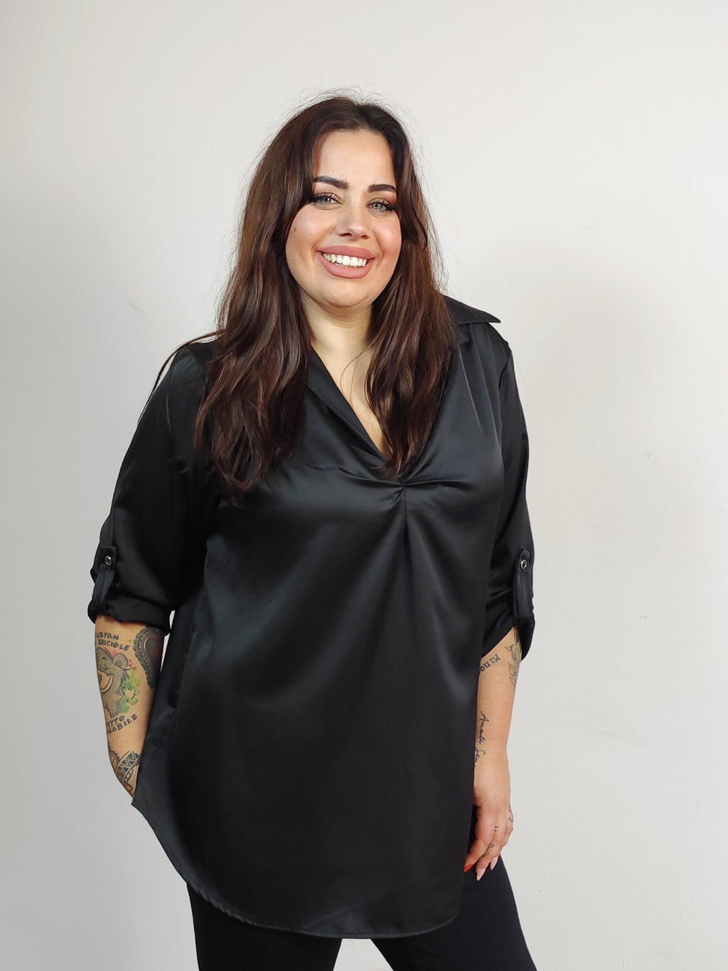 Camicia in raso