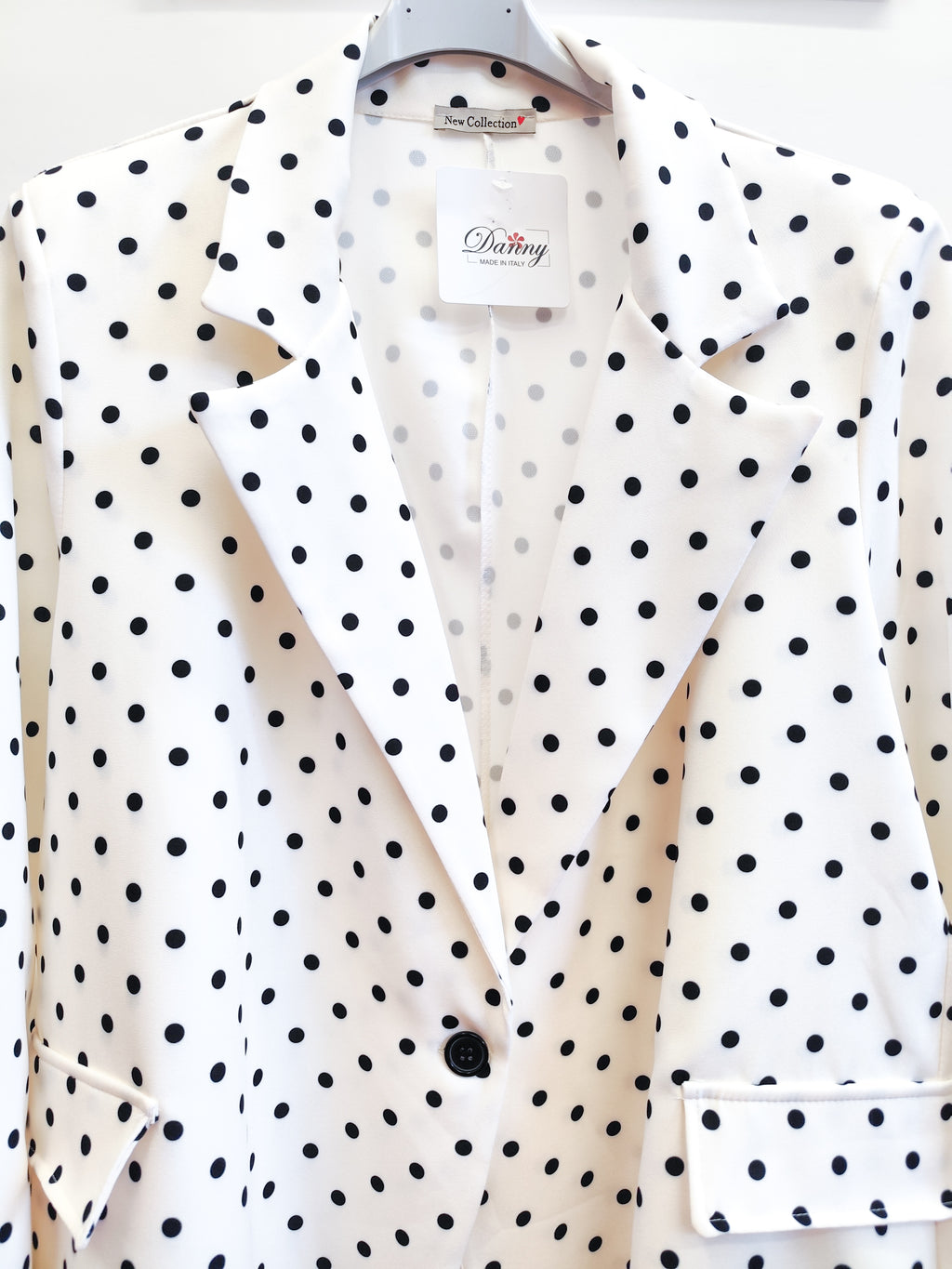Blazer curvy pois elegance
