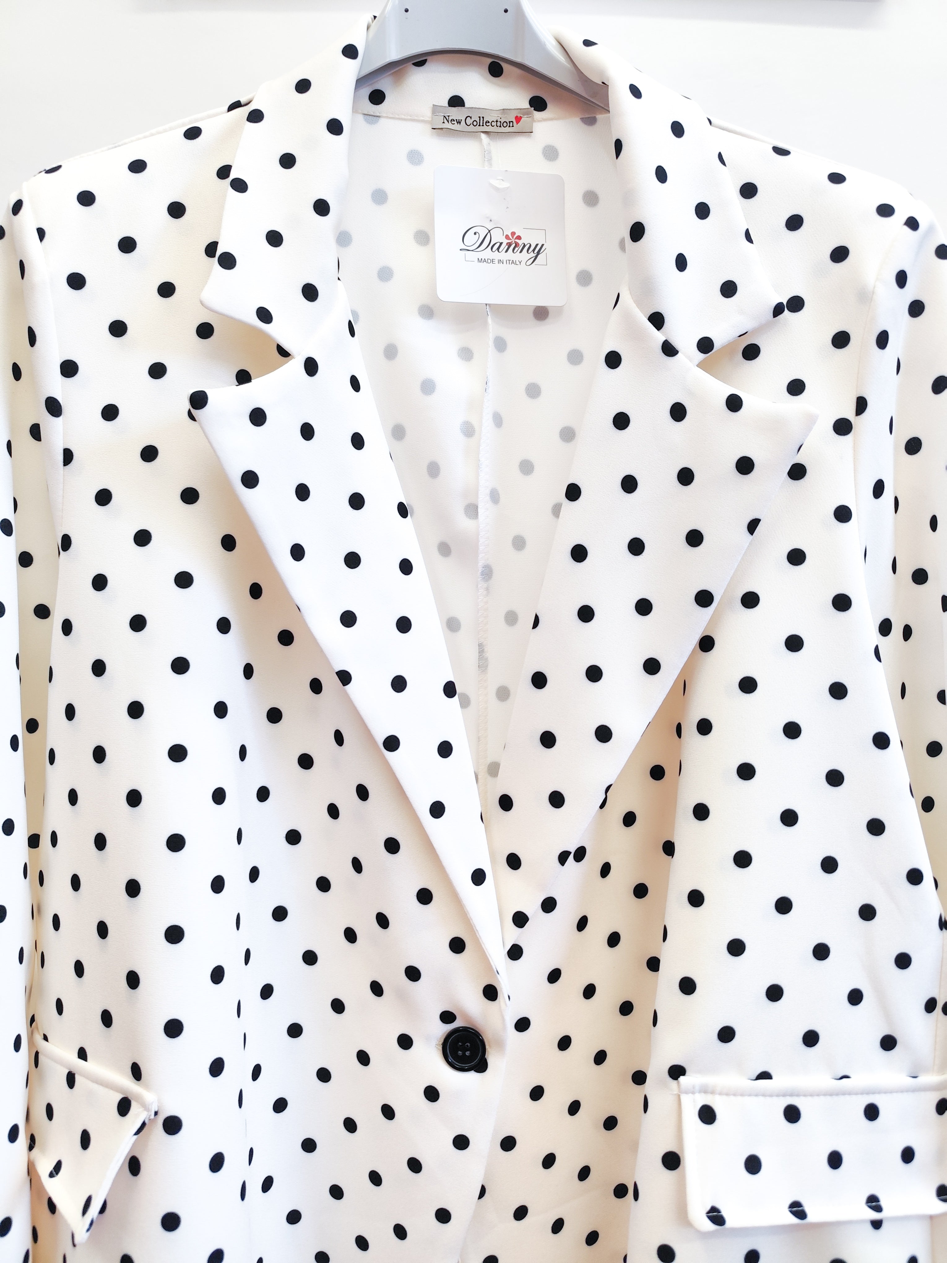 Blazer curvy pois elegance