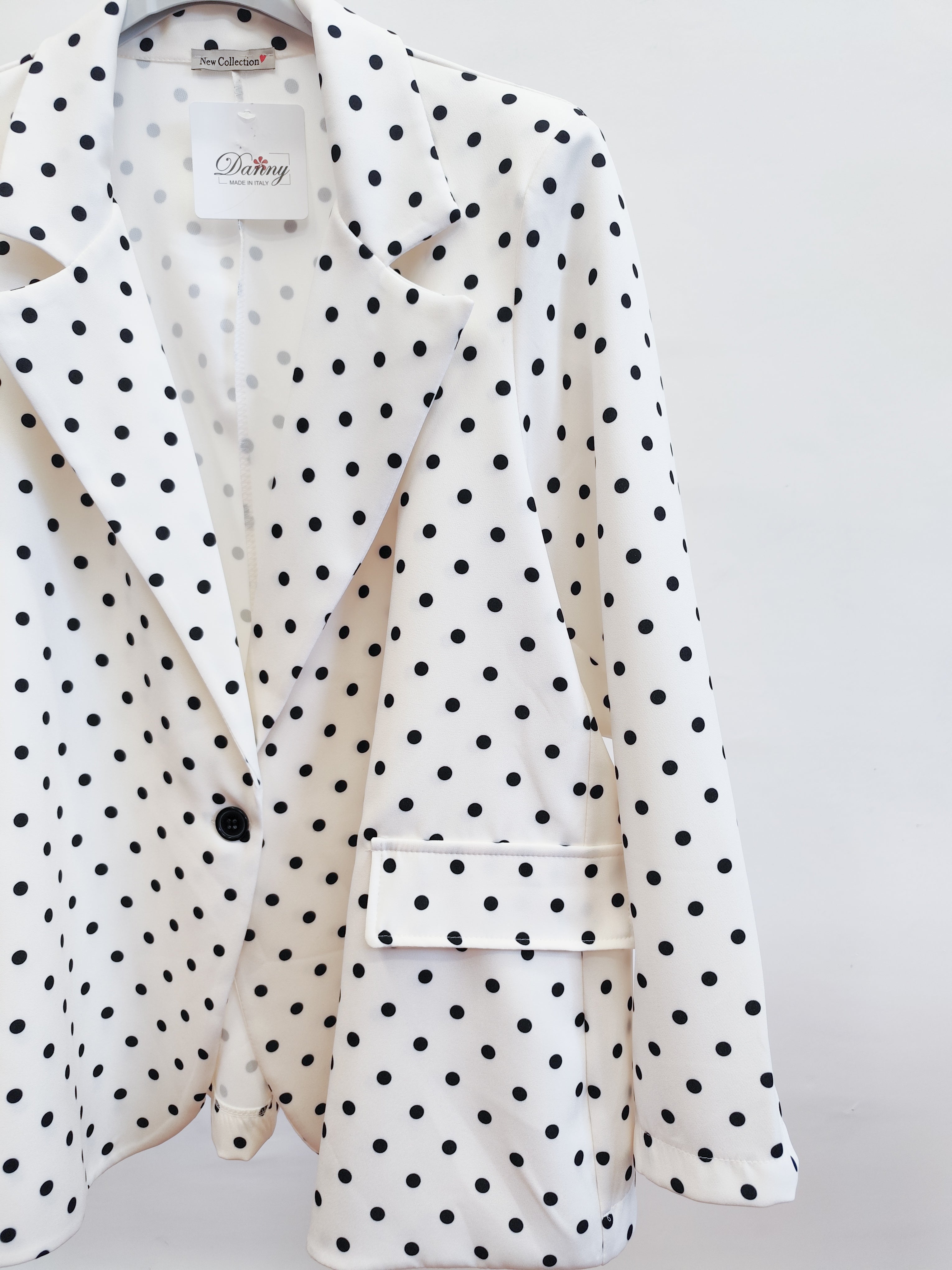 Blazer curvy pois elegance