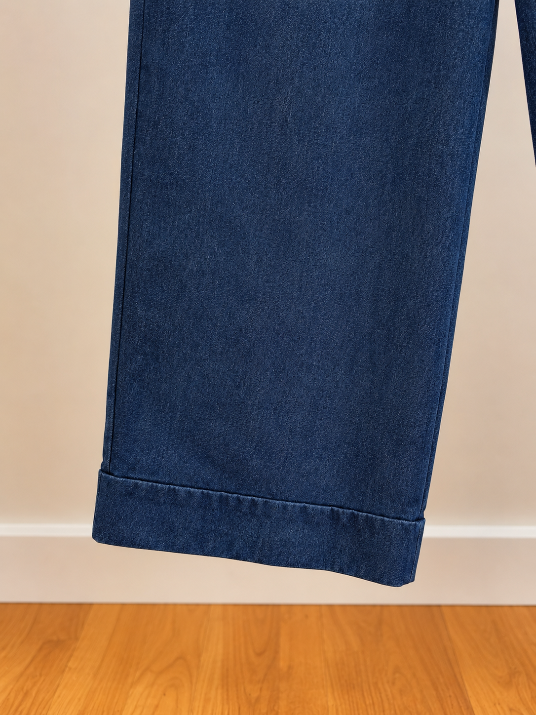 Jeans Palazzo Curvy Morbido e Leggero con risvolto