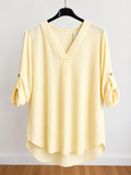Blusa Curvy Righe Comoda e Leggera
