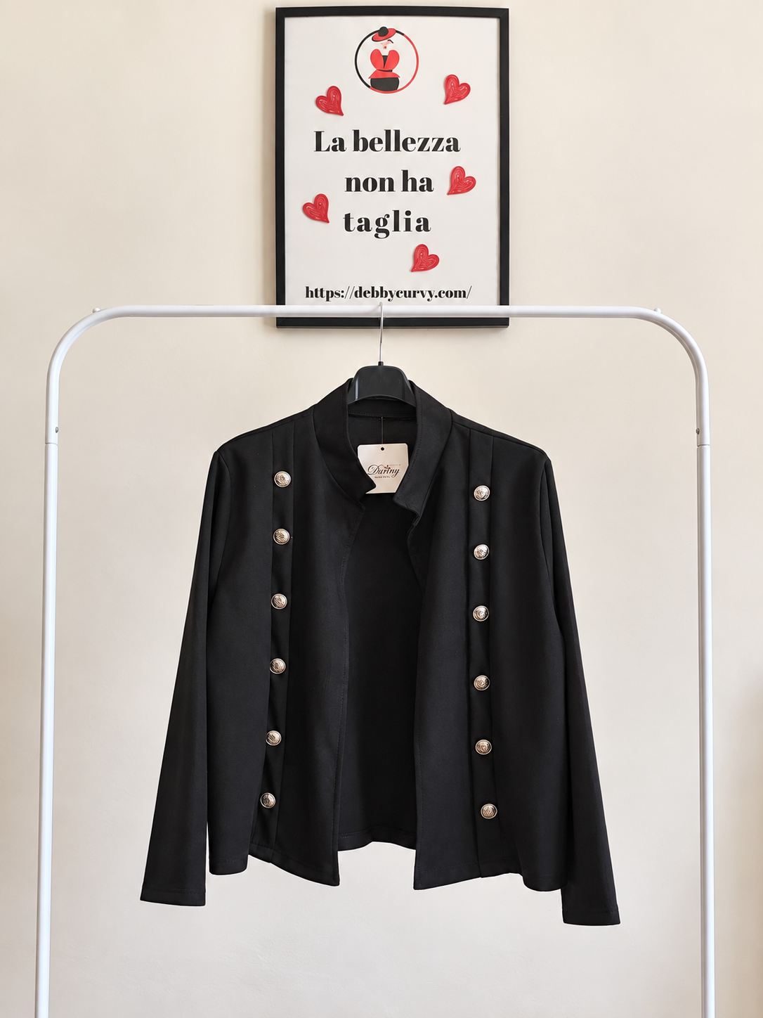 Giacca Blazer Iconic – Bottoni Gioiello ✨