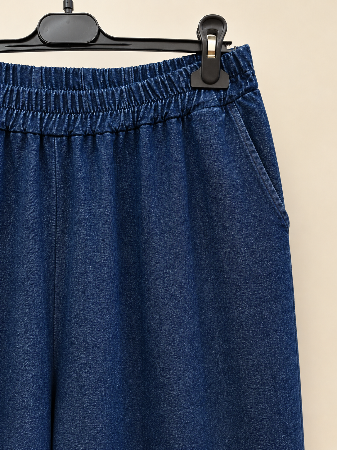 Jeans Palazzo Curvy Morbido e Leggero con risvolto