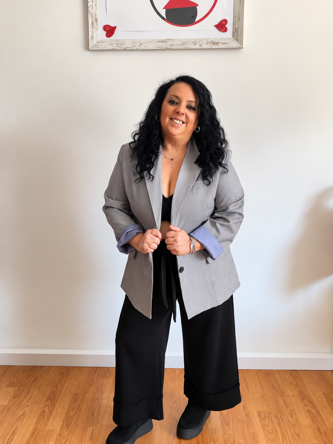 Pantalone Curvy Donna  Manhattan – Palazzo Cropped