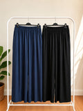 Pantalone in viscosa elastico in vita con tasche