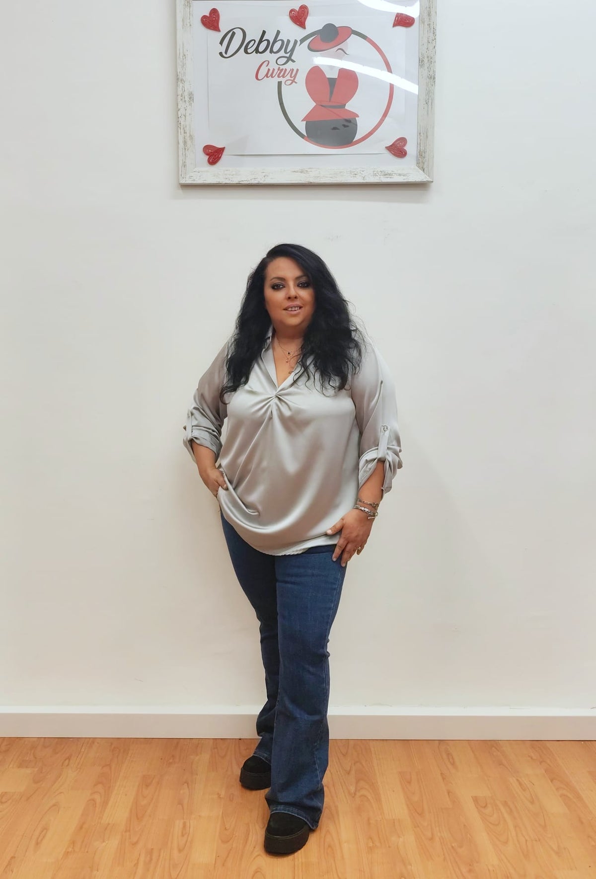 Jeans curvy zampa elasticizzati