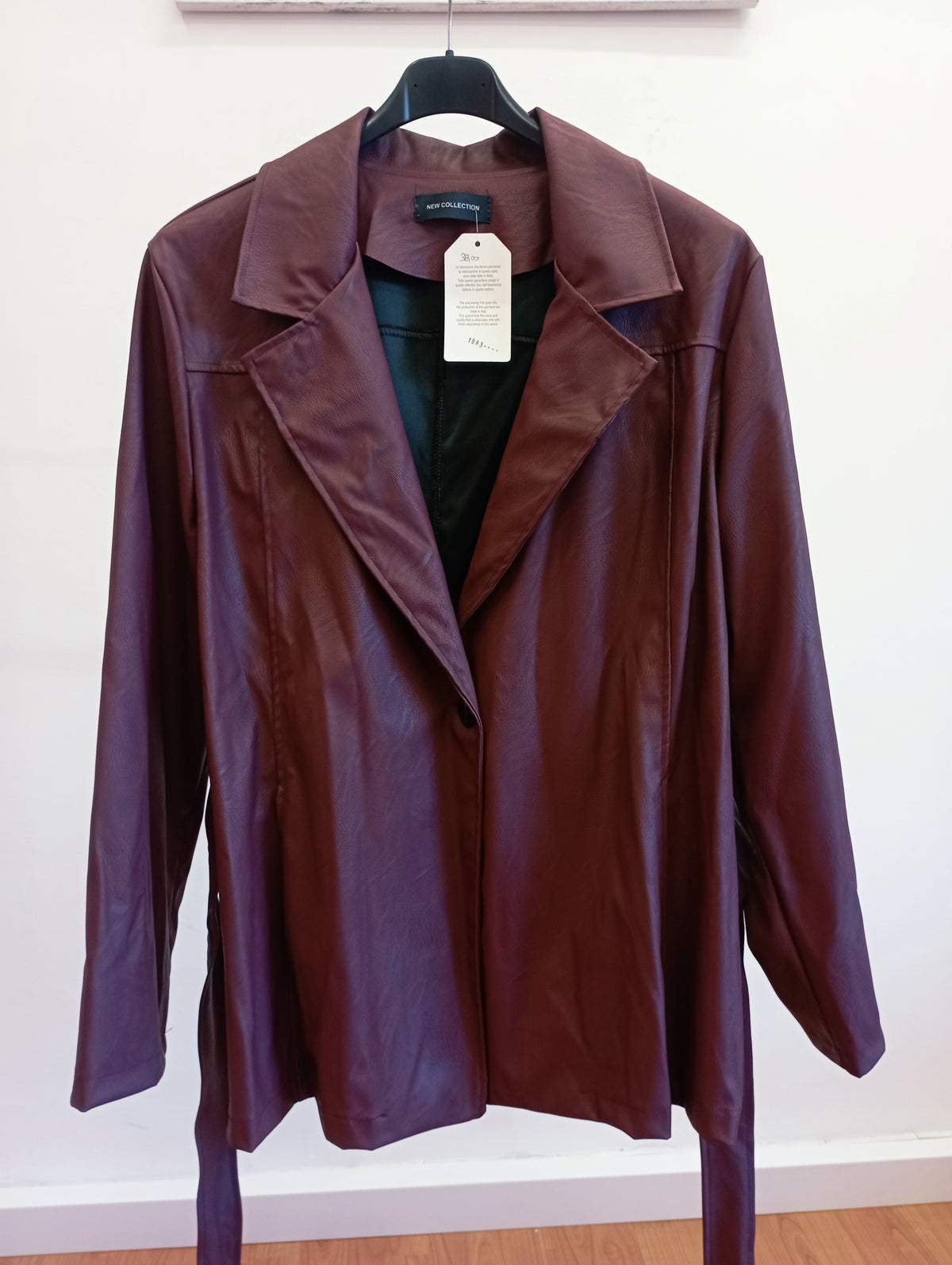 Giacca donna curvy eco pelle